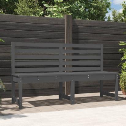 Bancă de grădină, gri, 157,5 cm, lemn masiv de pin GartenMobel Dekor