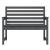 Bancă de grădină, gri, 109x48x91,5 cm, lemn masiv de pin GartenMobel Dekor