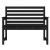 Bancă de grădină, negru, 109x48x91,5 cm, lemn masiv de pin GartenMobel Dekor