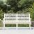 Bancă de grădină, alb, 159,5x48x91,5 cm, lemn masiv de pin GartenMobel Dekor