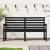 Bancă de grădină, negru, 159,5x48x91,5 cm, lemn masiv de pin GartenMobel Dekor