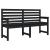 Bancă de grădină, negru, 159,5x48x91,5 cm, lemn masiv de pin GartenMobel Dekor