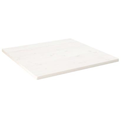 Blat de masă, alb, 90x90x2,5 cm, lemn masiv de pin, pătrat GartenMobel Dekor