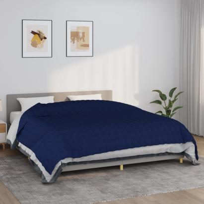 Pătură cu greutăți, albastru, 235x290 cm, 11 kg, textil GartenMobel Dekor