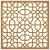 Decor perete de grădină 55x55 cm, design maur, oțel Corten GartenMobel Dekor