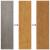 Decor perete grădină 2 buc. 105x55 cm design flori oțel Corten GartenMobel Dekor