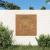 Decor perete de grădină 55x55 cm design cap Buddha oțel Corten GartenMobel Dekor