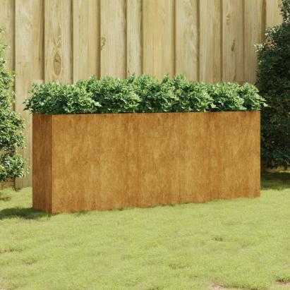 Strat înălțat de grădină, 200x40x80 cm, oțel corten GartenMobel Dekor