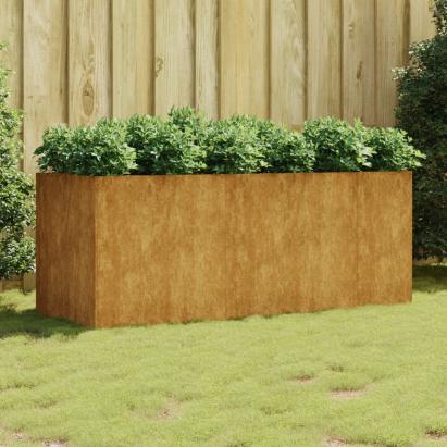 Strat înălțat de grădină, 200x80x80 cm, oțel corten GartenMobel Dekor