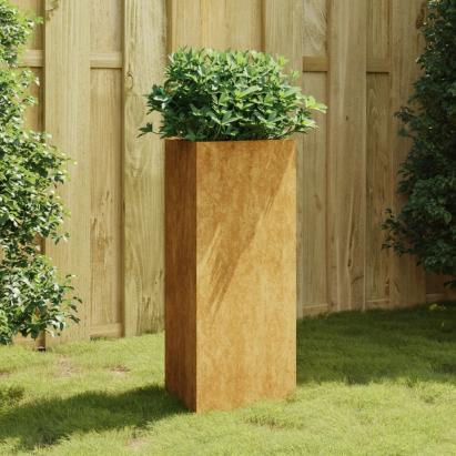 Jardinieră de grădină, 40x34,5x75 cm, oțel corten GartenMobel Dekor