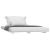 Cadru de pat, alb, 140x190 cm, lemn masiv de pin GartenMobel Dekor