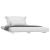 Cadru de pat, alb, 135x190 cm, lemn masiv de pin GartenMobel Dekor