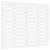 Tăblie de pat pentru perete, alb, 81x3x91,5 cm, lemn masiv pin GartenMobel Dekor