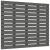 Tăblie de pat pentru perete, gri, 81x3x91,5 cm, lemn masiv pin GartenMobel Dekor