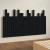 Tăblie de pat pentru perete, negru 146,5x3x80 cm lemn masiv pin GartenMobel Dekor
