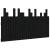 Tăblie de pat pentru perete, negru 146,5x3x80 cm lemn masiv pin GartenMobel Dekor