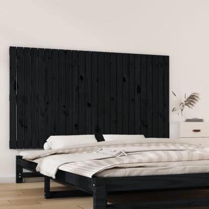 Tăblie de pat pentru perete, negru, 159,5x3x90 cm GartenMobel Dekor