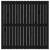 Tăblie de pat pentru perete, negru, 108x3x110 cm lemn masiv pin GartenMobel Dekor