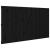 Tăblie de pat pentru perete, negru, 204x3x110 cm lemn masiv pin GartenMobel Dekor