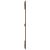Tăblie de pat de perete maro miere 95,5x3x110 cm lemn masiv pin GartenMobel Dekor
