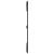 Tăblie de pat pentru perete negru 127,5x3x110 cm lemn masiv pin GartenMobel Dekor