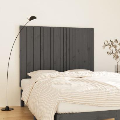 Tăblie de pat pentru perete, gri, 146,5x3x110 cm lemn masiv pin GartenMobel Dekor