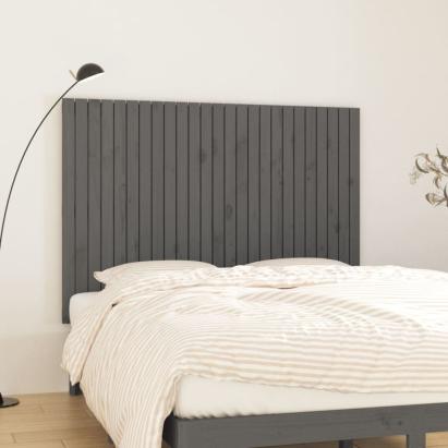 Tăblie de pat pentru perete, gri, 159,5x3x110 cm lemn masiv pin GartenMobel Dekor