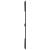 Tăblie de pat pentru perete negru 159,5x3x110 cm lemn masiv pin GartenMobel Dekor