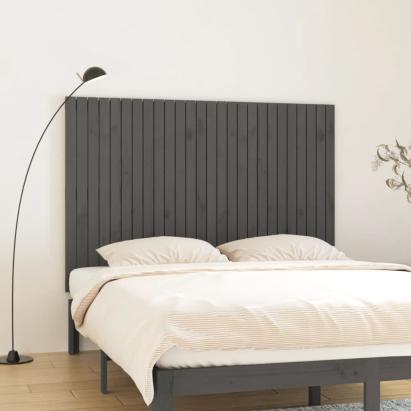 Tăblie de pat pentru perete, gri, 166x3x110 cm, lemn masiv pin GartenMobel Dekor