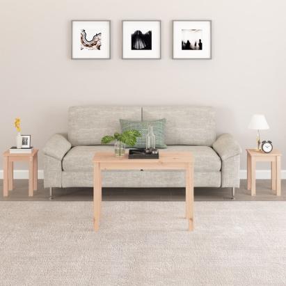 Mese suprapuse, 3 buc., lemn masiv de pin GartenMobel Dekor
