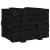 Cutie de depozitare, negru, 58x40,5x42 cm, lemn masiv de pin GartenMobel Dekor