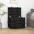 Cutie de depozitare, negru, 58x40,5x42 cm, lemn masiv de pin GartenMobel Dekor
