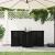Set de balcon cu 2 locuri, negru, lemn masiv de pin GartenMobel Dekor