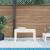 Bancă de grădină, alb, 80x38x45 cm, lemn masiv de pin GartenMobel Dekor