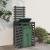 Depozitare coș de gunoi, gri, 84x90x128,5 cm, lemn masiv de pin GartenMobel Dekor