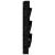 Jardinieră de perete cu 3 niveluri negru 60x18,5x110cm lemn pin GartenMobel Dekor