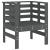Scaune de grădină, 2 buc., gri, 61,5x53x71 cm, lemn masiv pin GartenMobel Dekor