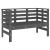 Bancă de grădină, gri, 111,5x53x71 cm, lemn masiv de pin GartenMobel Dekor