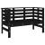 Bancă de grădină, negru, 111,5x53x71 cm, lemn masiv de pin GartenMobel Dekor