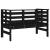 Bancă de grădină, negru, 111,5x53x71 cm, lemn masiv de pin GartenMobel Dekor