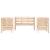 Set mobilier de grădină, 3 piese, lemn masiv de pin GartenMobel Dekor