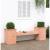 Banchetă cu jardiniere, 184,5x39,5x56,5 cm, lemn masiv Douglas GartenMobel Dekor