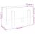 Jardinieră de grădină, gri, 62x30x38 cm, lemn masiv pin GartenMobel Dekor