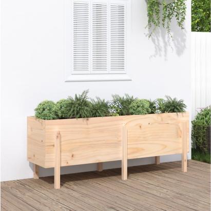 Strat înălțat de grădină, 160x50x57 cm, lemn masiv de pin GartenMobel Dekor