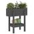 Jardinieră de grădină, gri, 62x30x69 cm, lemn masiv pin  GartenMobel Dekor