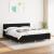 Pat box spring cu saltea, negru, 180x200 cm, catifea GartenMobel Dekor