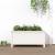 Jardinieră de grădină, alb, 82,5x40x39 cm, lemn masiv de pin GartenMobel Dekor