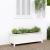Strat înălțat de grădină, alb, 119,5x40x39 cm, lemn masiv pin GartenMobel Dekor