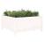 Jardinieră de grădină, alb, 82,5x82,5x39 cm, lemn masiv de pin GartenMobel Dekor