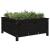 Jardinieră de grădină, negru, 82,5x82,5x39 cm lemn masiv de pin GartenMobel Dekor